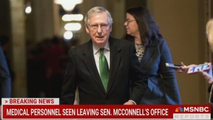 Mitch McConnell Falls During GOP Lunch