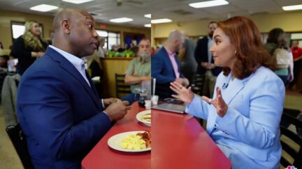 WATCH NBC News Reporter Keeps Asking About Trump In Tim Scott Interview — Tim Scott Keeps Changing Subject